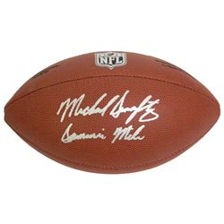 Mike Singletary Signed Wilson NFL Full-Size Football W/Samurai Mike