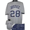 Image 1 : David Justice Signed New York Yankees Gray Pro Style Jersey 2000 WS Champs