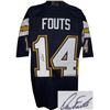 Image 1 : Dan Fouts Signed San Diego Chargers Navy TB Prostyle Jersey