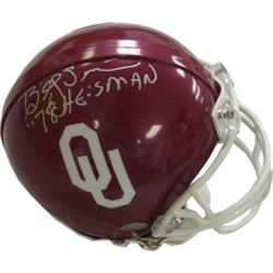 Billy Sims Signed Oklahoma Sooners Mini Helmet 78 Heisman