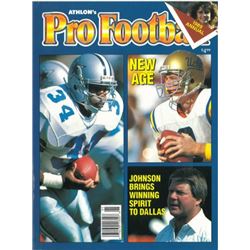 Herschel Walker-Troy Aikman-Jimmie Johnson Unsigned Dallas Cowboys Athlon Sports 1989 NFL Pro Footba