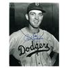 Carl Erskine Signed Brooklyn Dodgers B&W 8X10 Photo