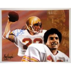 Doug Flutie Signed Boston College 11X14 Photo Dual Sig Heisman