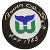 Bobby Hull Signed Hartford Whalers Logo Hockey Puck W/HOF 1983