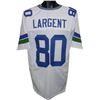 Steve Largent Seattle Seahawks Unsigned White TB Prostyle Jersey XL