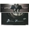 Brian Urlacher Signed B&W Bear Hug 19X72 Poster