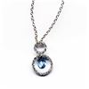 Image 1 : LT Blue  Cz Necklace