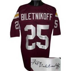 Fred Biletnikoff Signed Florida State Seminoles Maroon TB Custom Jersey XL