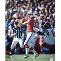 Steve Grogan Signed New England Patriots 16X20 Photo (Vs Chargers)