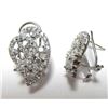 Image 1 : Sterling Silver-CZ Clip/Post Earring