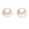 Image 1 : Pink 10M Flat Pearl Earring