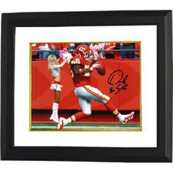 Derrick Johnson Signed Kansas City Chiefs 8X10 Photo Custom Framed #56 (TD Celebration)