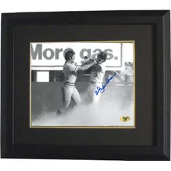 Bud Harrelson Signed New York Mets 8X10 Black & White Photo Custom Framed 1973 NLCS Fight Vs Pete Ro