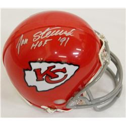 Jan Stenerud Signed Chiefs T/B Riddell Replica Mini Helmet W/HOF'91