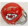 Image 1 : Jan Stenerud Signed Chiefs T/B Riddell Replica Mini Helmet W/HOF'91
