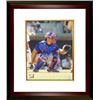 Image 1 : Ivan Rodriguez Signed Texas Rangers 16X20 Photo Custom Framed Catching