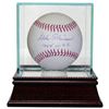 Image 1 : Eddie Robinson Signed Official Major League Baseball W/ Glass Case 1948 WSC- JSA Hologram