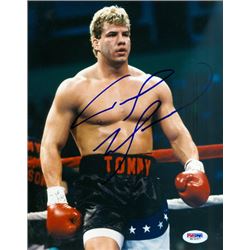 Tommy Morrison Signed Boxing 8X10 Photo Deceased (Rocky V)- PSA Hologram