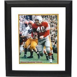 Howard "Hopalong" Cassady Unsigned Ohio State Buckeyes 8X10 Color Photo #40 Custom Framed (Heisman)