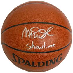 Magic Johnson Signed Indoor/Outdoor TB NBA Basketball Showtime Silver Sig- PSA Hologram (Los Angeles