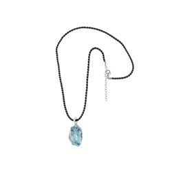 SS SKY TOPAZ / WHITE TOPAZ PENDANT (#10231MUL)