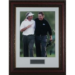 Fred Couples Unsigned 16X20 Leather Framed W/Mickelson