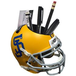 San Jose State Spartans (Yellow Matte) NCAA Football Schutt Mini Helmet Desk Caddy