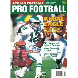 Randall Cunningham Unsigned Philadelphia Eagles Athlon Sports 1995 NFL Pro Football Preview Magazine