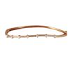 Image 1 : Rose Over Sterling Silver Bangle With White Czs