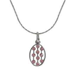 Silver Necklace With Cz's