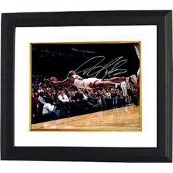 Dennis Rodman Signed Chicago Bulls 16X20 Photo Diving Custom Framed