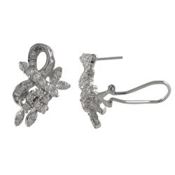 Sterling Silver-CZ Post/Clip