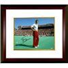 Image 1 : Tom Osborne Signed Nebraska Cornhuskers 8X10 Photo Custom Framed On Field (Bottom Sig) (3X National 