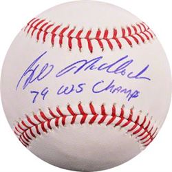 Bill Madlock Signed Official Major League Baseball 79 WS Champs (Pirates/Cubs/Giants)