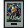 Image 1 : Arnold Palmer Unsigned 8X10 Custom Framed 1995 Masters Walking W/Nicklaus & Woods