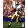 Image 1 : Tim Brown Signed Notre Dame Fighting Irish 8X10 Photo (Blue Sig)- Tri-Star/Brown Holograms