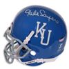 Image 1 : Gale Sayers Signed Kansas Jayhawks Full Size Authentic Schutt Helmet