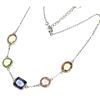 Image 1 : Sterling Silver-Multi Necklace