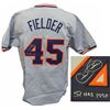 Image 1 : Cecil Fielder Signed Grey Custom Baseball Jersey W/51 Hrs 1990