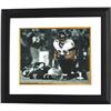 Image 1 : Ray Lewis Signed Baltimore Ravens 16X20 Photo Custom Framed (Spotlight Over Ben Roethlisberger)