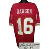 Image 1 : Len Dawson Signed Kansas City Chiefs Red TB Prostyle Jersey HOF 87- JSA Hologram