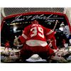 Image 1 : Dominik Hasek Signed Detroit Red Wings Action Net View 8X10 Photo W/HOF'14