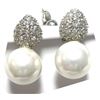 Image 1 : Sterling Silver-White Pearl Clip On