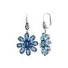 Image 1 : SS COATED MIDNITE CANDY/SCUTTLE BUTT LVERBK EARRINGS (#8580MUL)