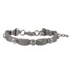 Image 2 : Silver Stainless Steel Mesh With White Crystal Bracelet-7