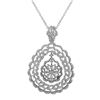 Image 1 : Sterling Silver CZ Pendant