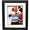 Image 1 : Bobby Hull Signed Chicago Blackhawks 8X10 Photo Custom Framed "The Golden Jet" Blood