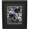 Image 1 : Joe Klecko Signed New York Jets 8X10 Photo Custom Framed B&W Sacking Jim Plunkett (New York Sack Exc