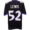 Image 1 : Ray Lewis Baltimore Ravens Unsigned Black Prostyle Jersey XL
