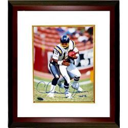 Charlie Joiner Signed San Diego Chargers 8X10 Photo HOF 96 Custom Framed